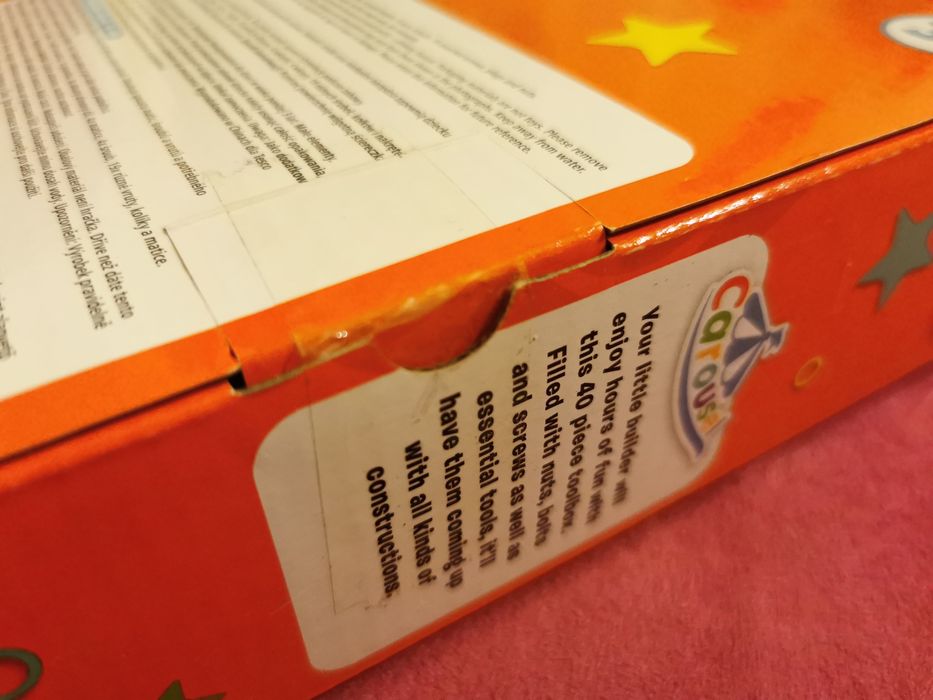 NOWY Drewniany zestaw narzędzi mały majsterkowicz 40 elementów