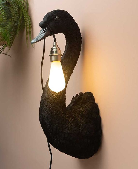 Настенная лампа лебедь, Германия, светильник, декор для дома, бра