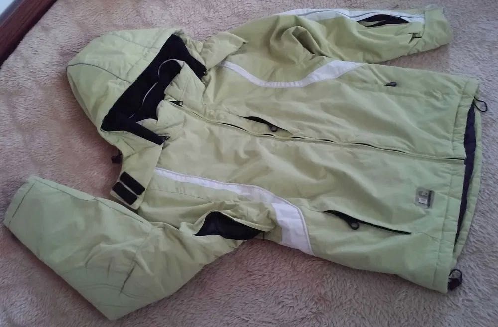 Kurtka narciarska snowboard wiatro wodoodporna oddychająca 158 cm.