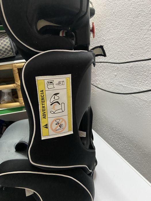 Cadeira auto cinzenta d preta