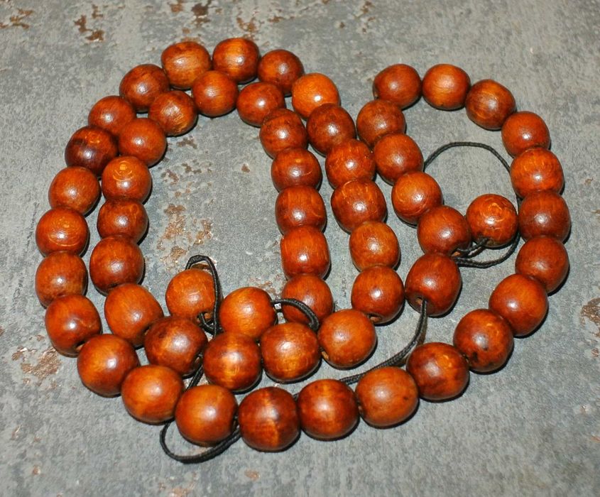Drewniane korale - długie
