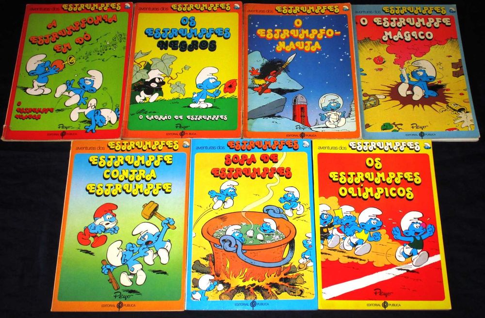 Livro O Estrumpfe Mágico BD Aventuras dos Estrumpfes Editora Pública