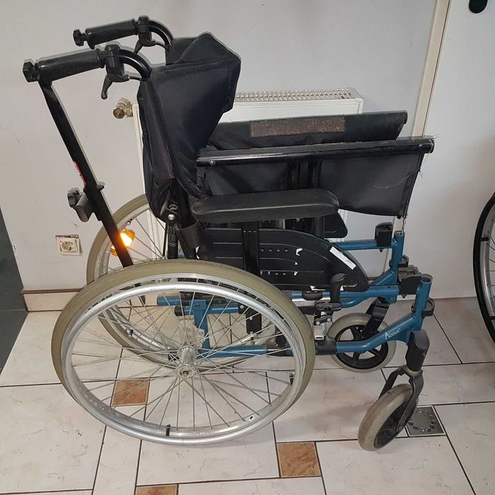 wózek inwalidzki do przewozu osób chorych action4 160kg alu mega lekki
