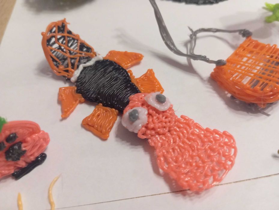 Oryginalne ozdoby,zabawki wykonane długopisem 3D