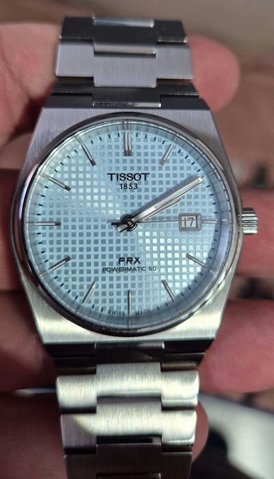 Zegarek Tissot PRX Powermatic 80 Ice Blue Gwarancja, full set!
