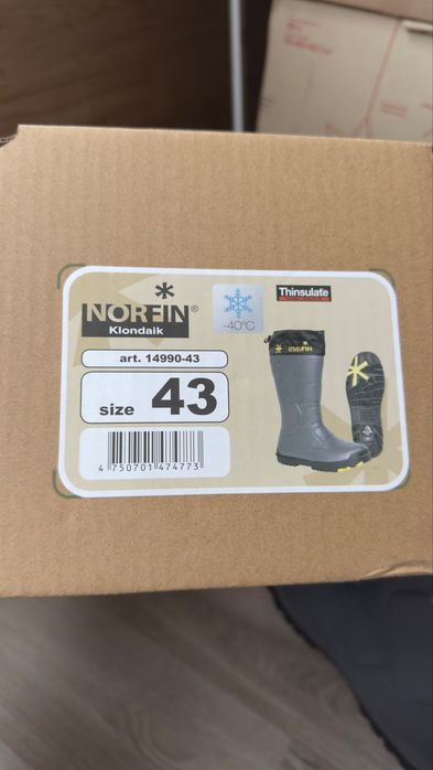 Norfin Klondaik сапоги зимові для рибалки 43р.