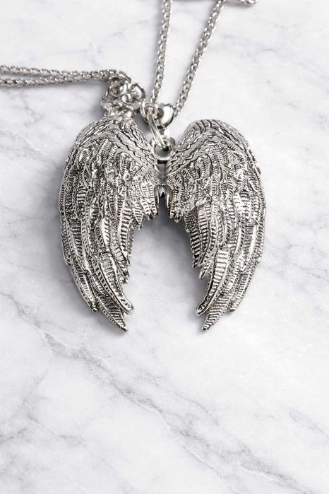 Naszyjnik skrzydła i miecz Chrome Hearts style