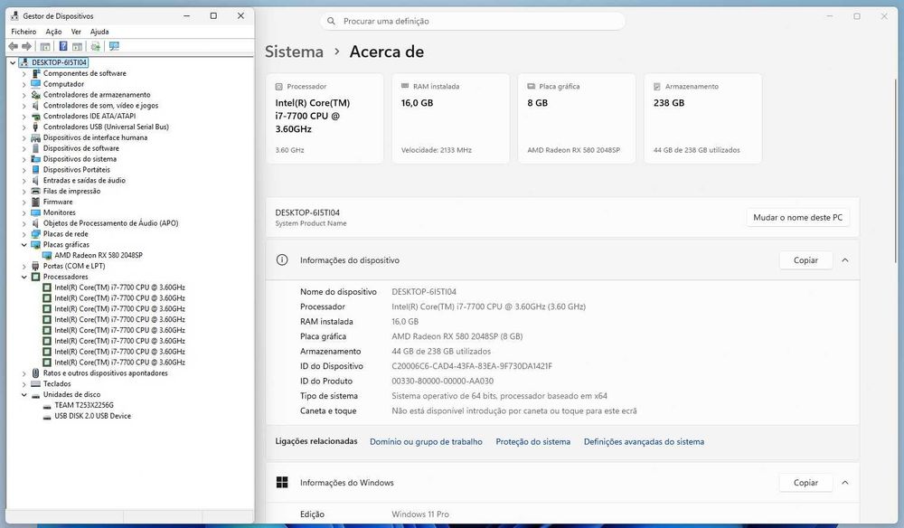 Torre PC Desktop Gaming i7
