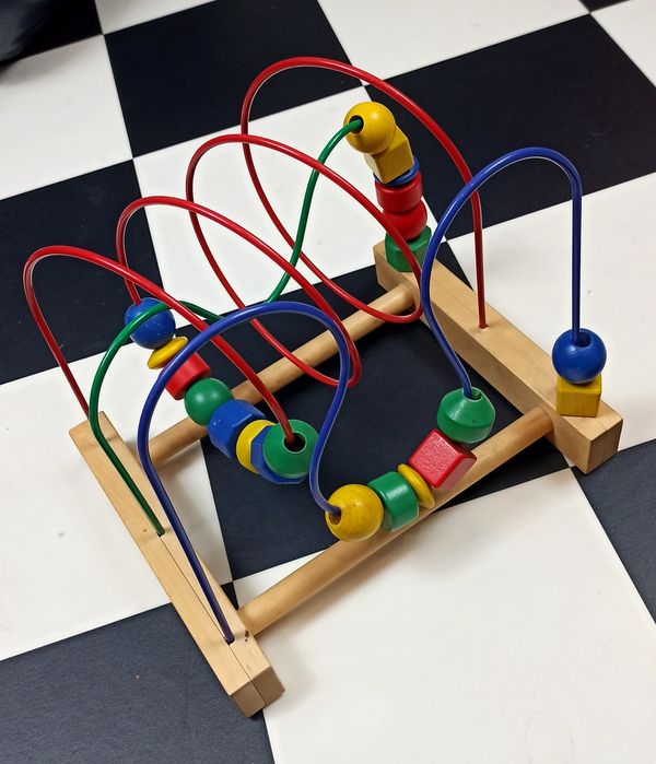 Zabawka edukacyjna przeplatanka drewniana IKEA Montessori
