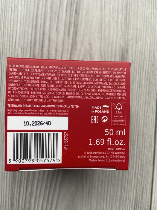 Krem na noc z retinolem 0.1%