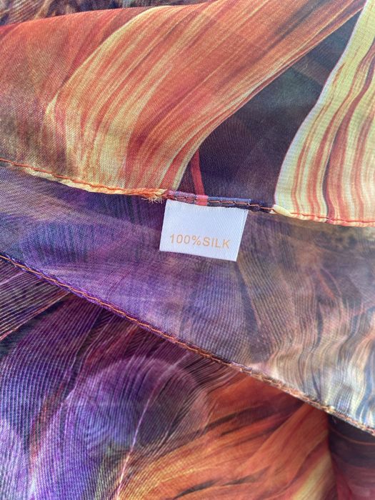 Lenço Seda colorido