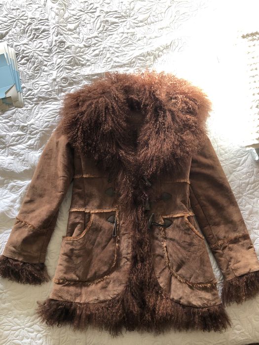 Casaco Mango em pele