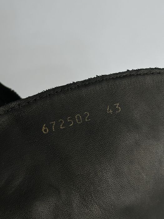 BALENCIAGA Bulldozer boots army fur leather ботинки боты черные кожа