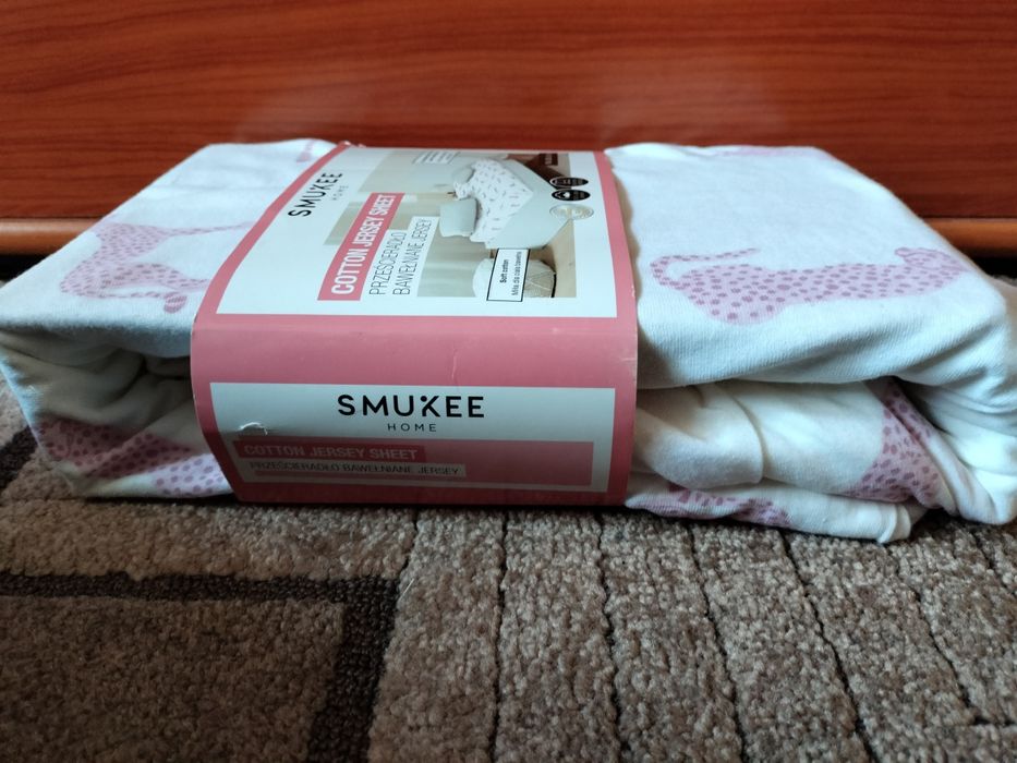 Bawełniane prześcieradło jersey Smukee, 160x200 cm