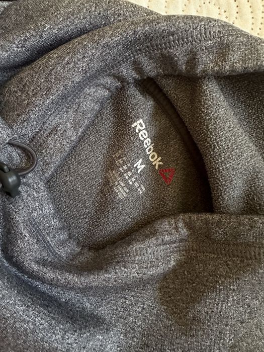 Reebok M 38 bluza szara melanż Logo napis speedwick