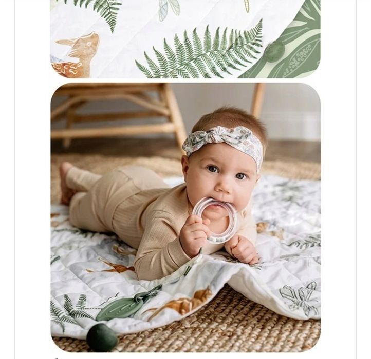 Сенсорний навчальний килимок Skiddou з помпонами