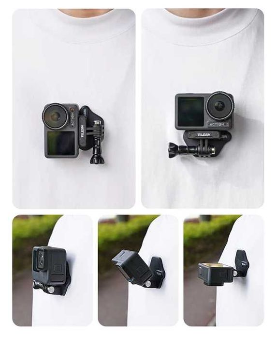 Якісне магнітне кріплення Telesin тримач для GoPro Insta360 DJI Action
