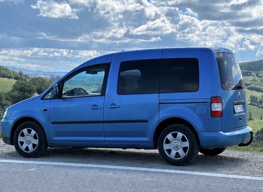 Volkswagen Caddy, 1.9 TDI, DSG, Webasto, Klimatyzacja, hak skladany Westfalia