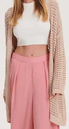 sweter z metalizowana nicia oversize m