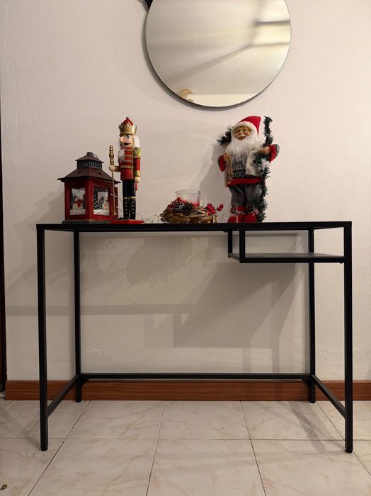 Mesa de apoio de vidro