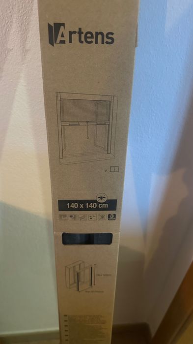 ARTENS Mosquiteiro de enrolamento vrtical em alluminio 140x140