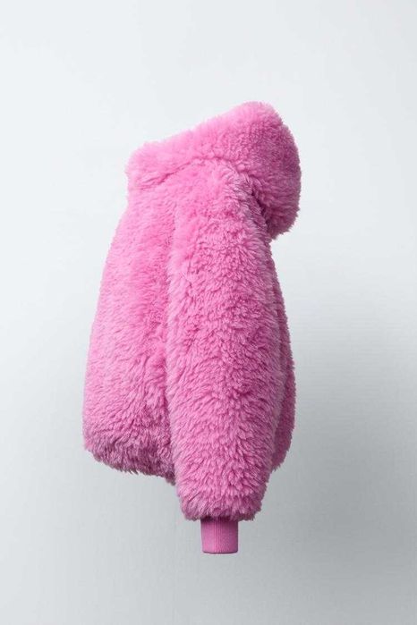 Куртка зі штучного хутра з капюшоном Zara 164 маломірить