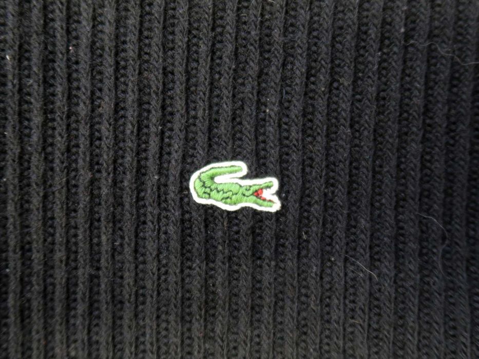 Lacoste bluza rozpinana z dzianiny mini logo casual luxury old money
