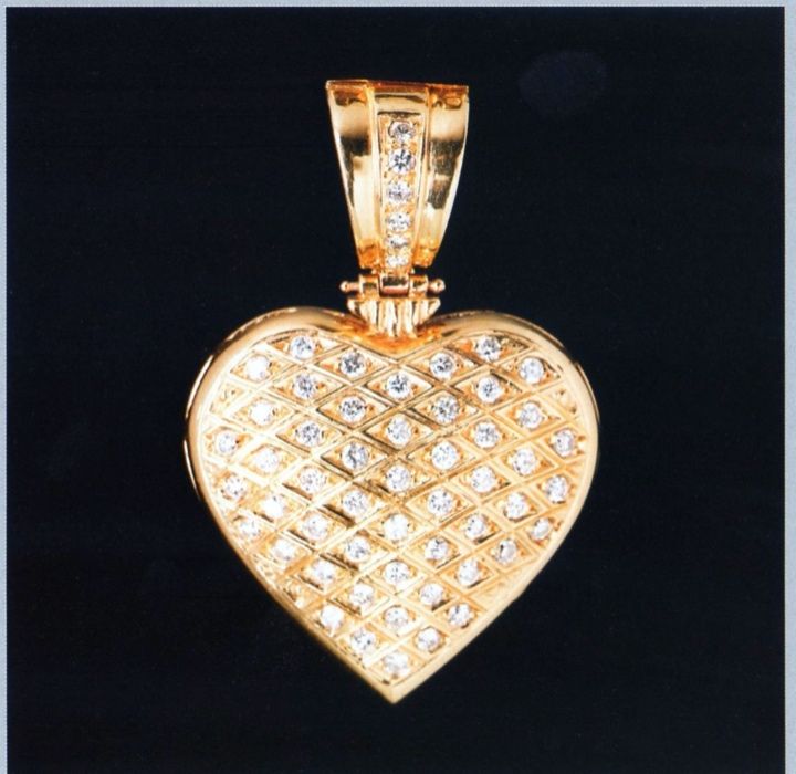 Coração em filigrana