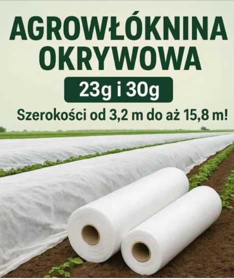 Agrowłóknina okrywowa biała P-23G WB 6,35x100 MOCNA UV POLSKA