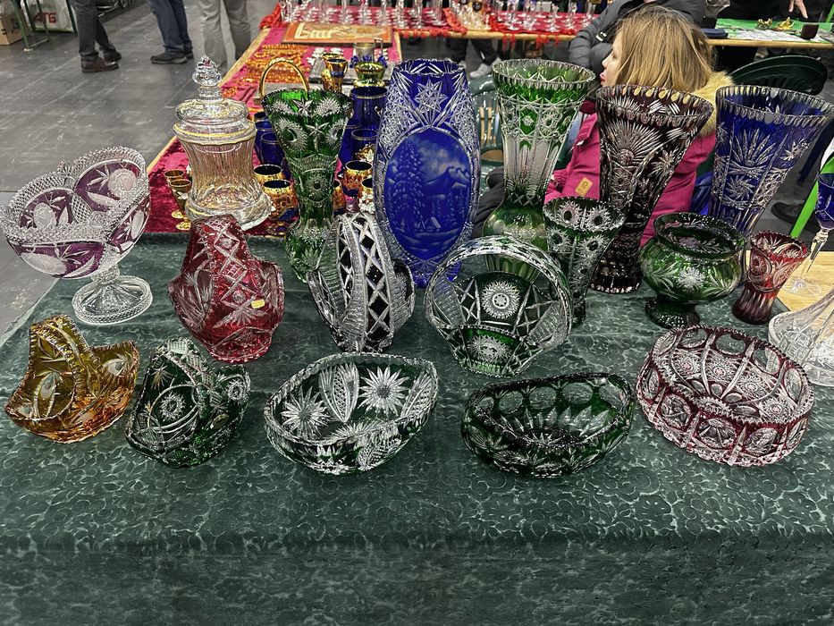 Хрусталь, цветной хрусталь. Бокалы . Вазы. Стопки. Графины