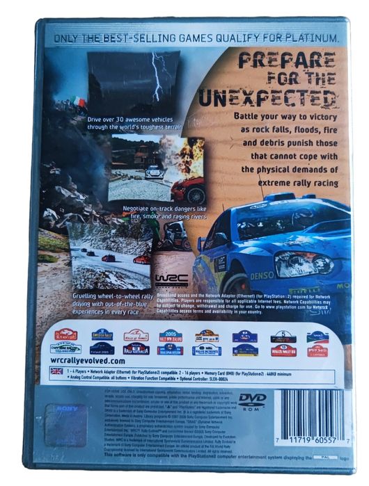 Pudełko WRC: Rally Evolved PlayStation 2 (PS2)