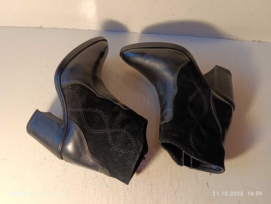 botki, kowbojki skórzane Lasocki