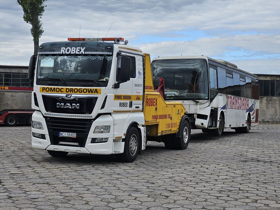 Pomoc Drogowa Auto Laweta Holowanie TIR Transport CIECHANÓW ROBEX