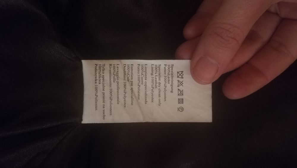 Płaszcz damski skóra naturalna r.36 stan idealny, ciemnobrązowy