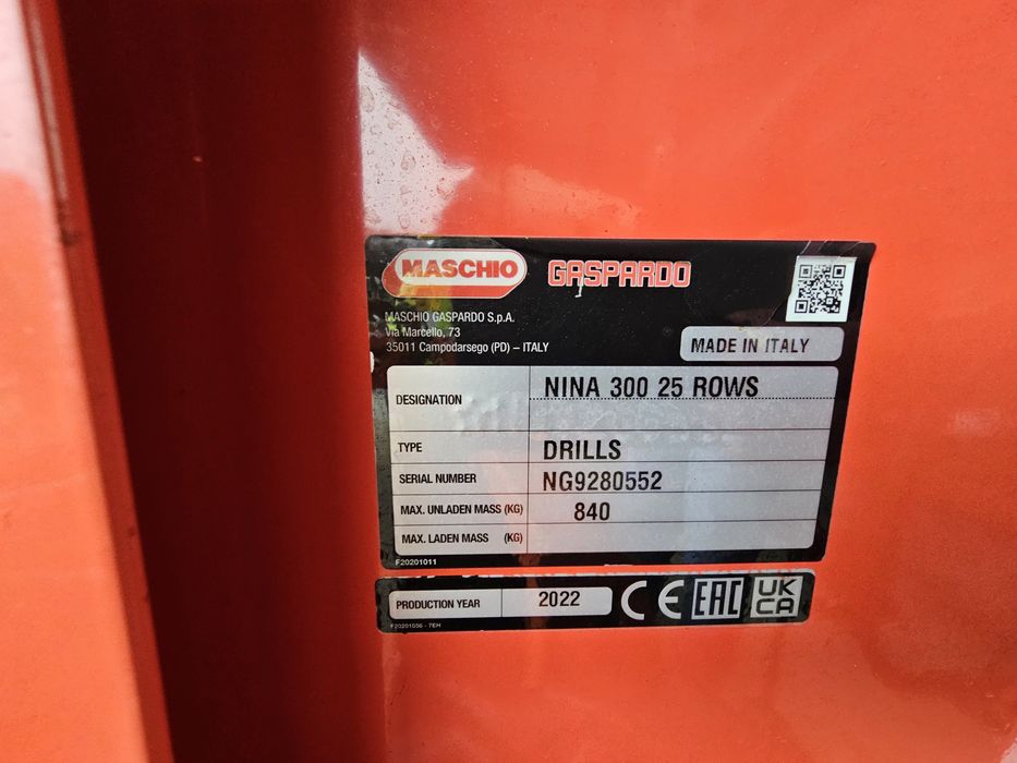 Semeador linhas Gaspardo NINA 300
