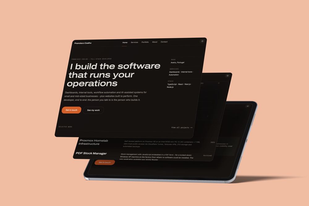 Criação de Sites e Landing Pages | Código à Medida, Sem WordPress