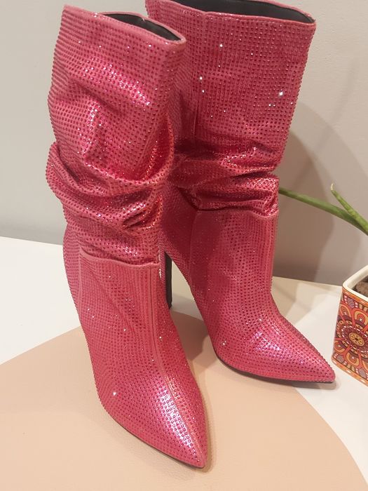 Kozaki cyrkonie glamour 38 24.5cm