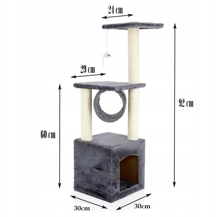 Stylowy NOWY drapak dla kota WIELE zalet MOCNY materiał