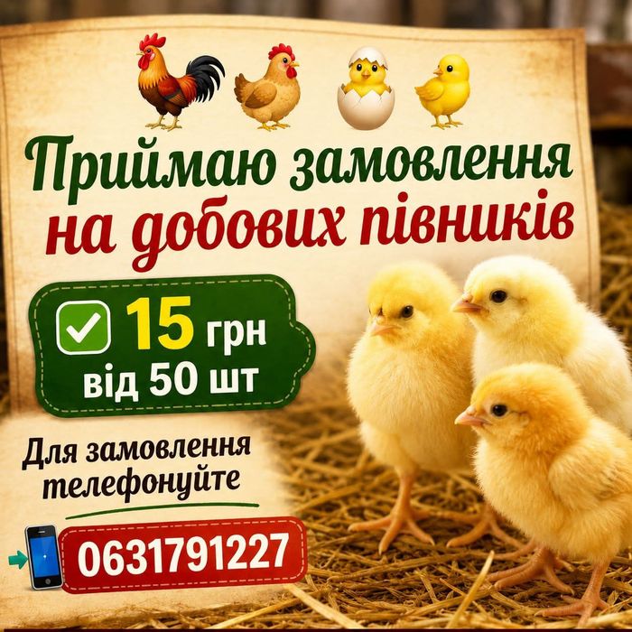 Ломан Браун півники добові курчата циплята петушки
