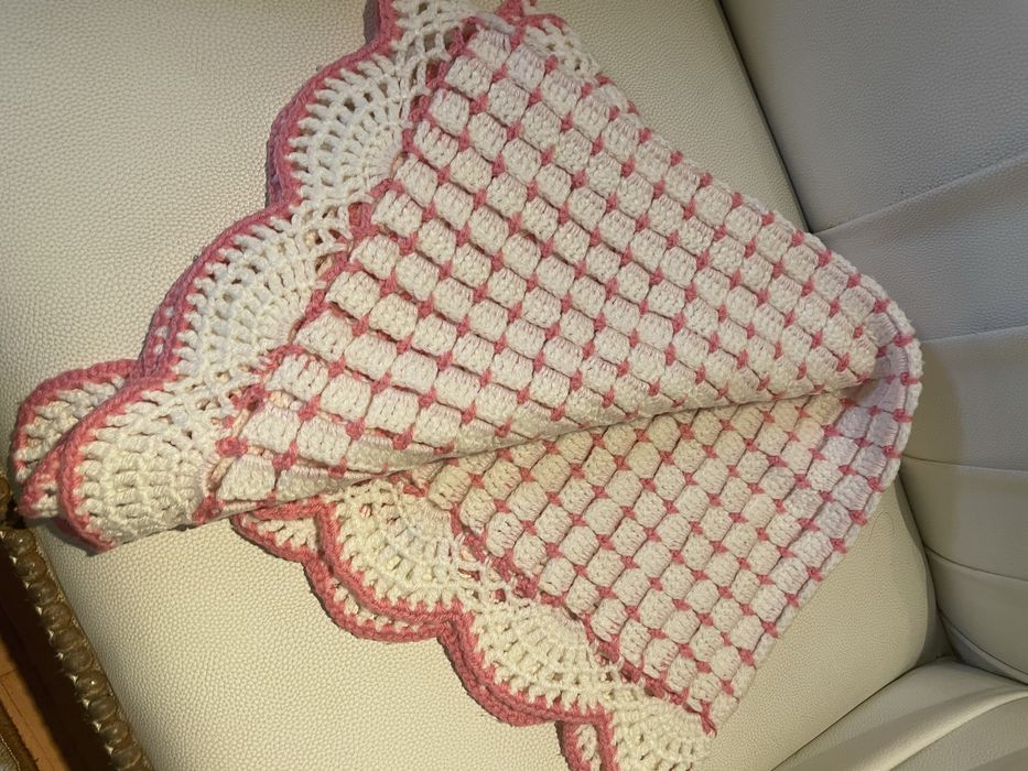 Mantinha bebé handmade em croché