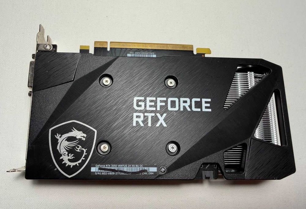 RTX 3050 MSI Ventus 2X 8GB OC – USZKODZONA | brak obrazu