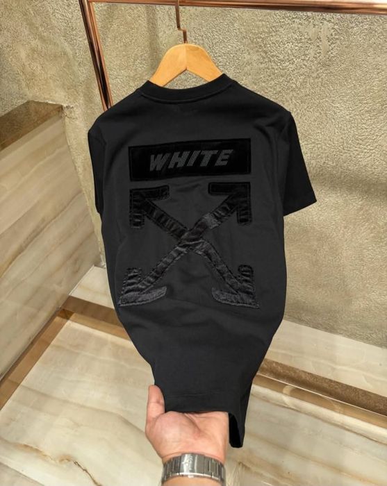 Nowa męska koszulka Off White czarna s