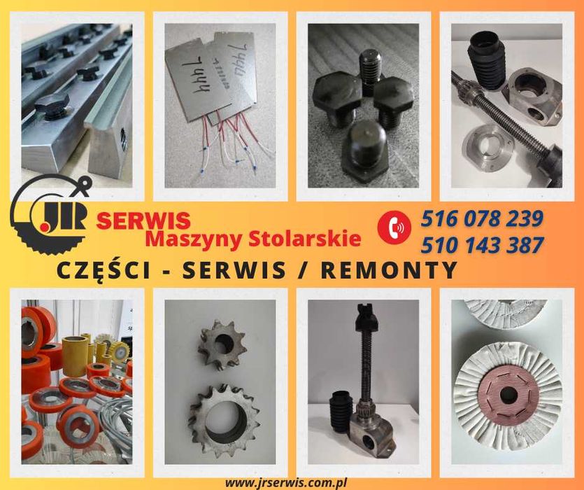 JAROMA CZĘŚCI,noże,wały,zbiorniki,rolki,Serwis/Remonty