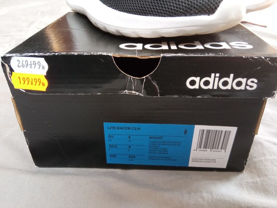 Buty Adidas nowe czarno białe