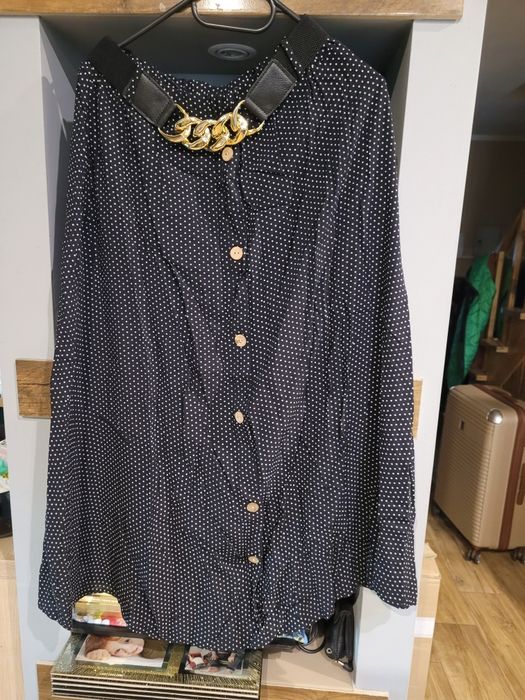 Spodnica damska w kropki pasek nowa L