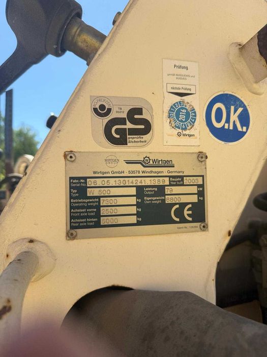 Frezarka Wirdgen W500 mala 50