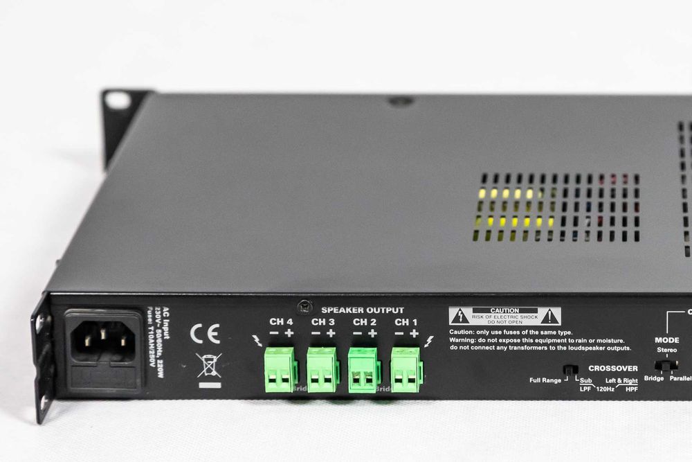 Audac EPA 254 - wzmacniacz czterokanałowy