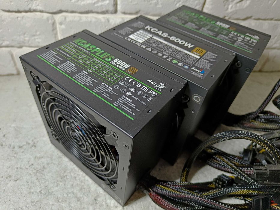 Блок живлення AeroCool KCAS 600W 80 PLUS BRONZE - ЗАВОДСЬКА пломба