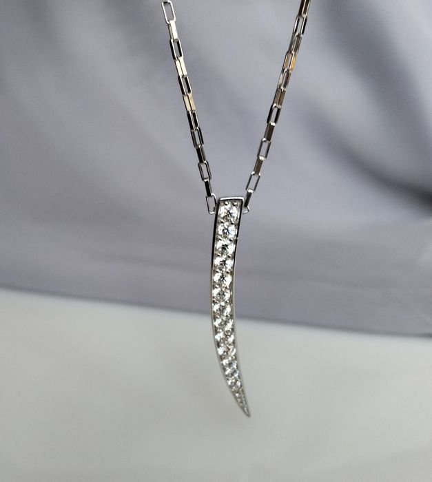 Sif Jacobs срібна цепочка з кулоном, цирконій