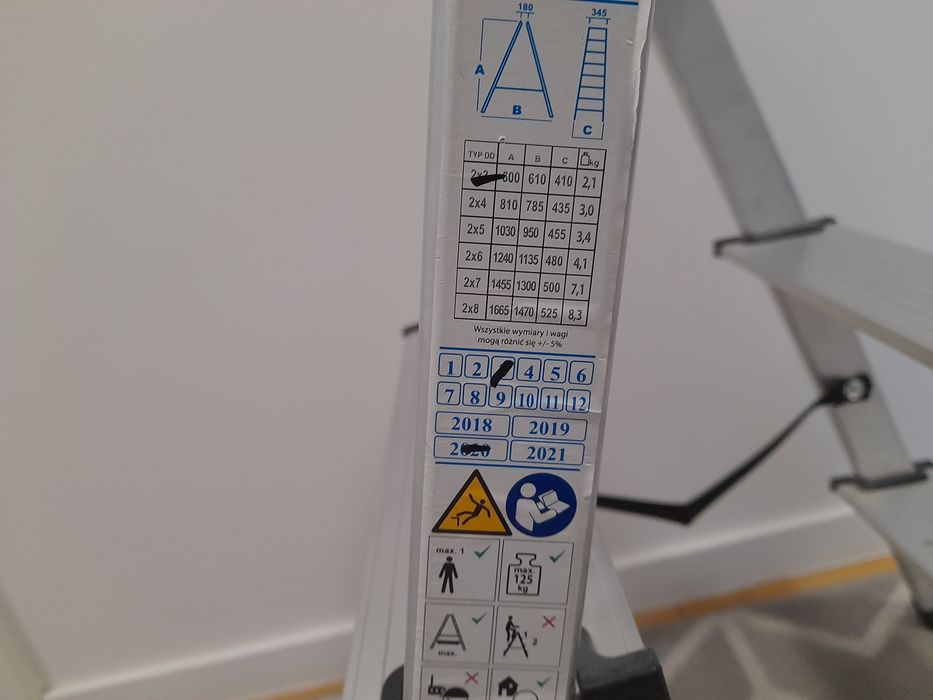 Drabest drabina 2x3 aluminiowa